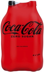 Frisdrank Coca Cola zero regular petfles 1.5 liter