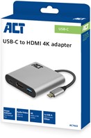 Adapter ACT USB-C multiport voor 1 HDMI monitor-3
