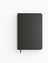 Notitieboek de KEMPEN Ashblack 110x160mm blanco 160 pagina's 90gr zwart