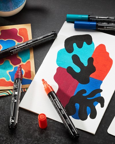 Acrylmarker STABILO  Free Acrylic T300 Urban assorti 5 stuks-3