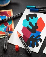Acrylmarker STABILO  Free Acrylic T300 bladgroen-3