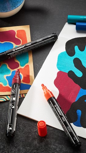 Acrylmarker STABILO  Free Acrylic T300 geel-2