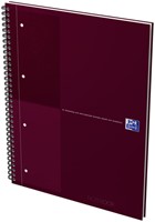 Spiraalblok Oxford International Notebook A4+ lijn rood-2