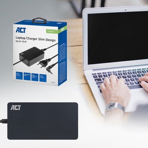 Laptop Oplader ACT Compact universeel 65W-4