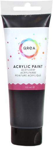 Acrylverf Qrea 120 ml zwart