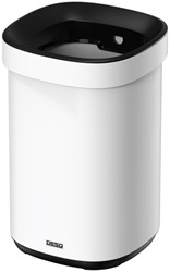 Afvalbak Desq open inworp 20 liter metaal wit