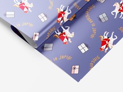 Inpakpapier Sint en Co 200x70cm assorti