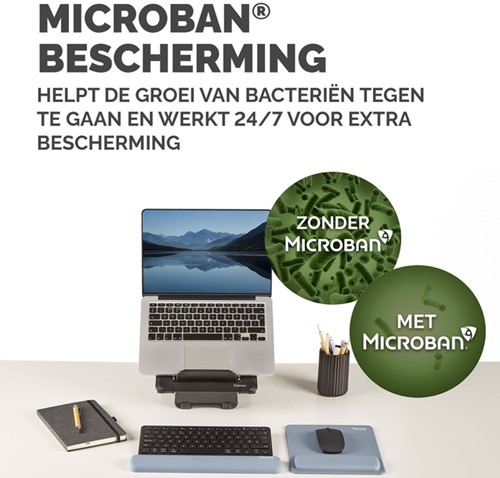 Polssteun Fellowes Breyta compact blauw-3