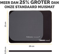 Muismat Fellowes Breyta XL zwart-3