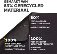 Muismat Fellowes Breyta XL zwart-3