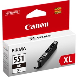 Canon CLI-551XL BK w/sec inktcartridge 1 stuk(s) Origineel Hoog (XL) rendement Foto zwart