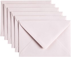 Envelop Papicolor C6 114x162mm lichtroze pak à 6 stuks