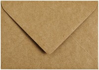 Envelop Papicolor C6 114x162mm kraft bruin pak à 6 stuks-2