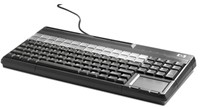 HP USB POS Keyboard with Magnetic Stripe Reader toetsenbord QWERTY Zwart-2