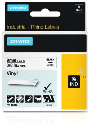 RHINO TAPE VINYL 9MM WIT