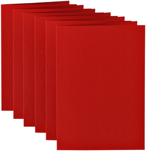 Correspondentiekaart Papicolor dubbel 105x148mm rood pak à 6 stuks-2