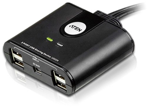 Aten 2 x 4 USB 2.0 switch voor randapparatuur