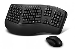 Adesso Tru-Form 1500 toetsenbord RF Draadloos QWERTY Engels Zwart