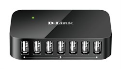 D-Link DUB-H7 USB 2.0 Type-B 480 Mbit/s Zwart