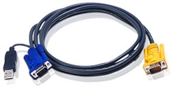 Aten 6M USB KVM Kabel met 3 in 1 SPHD en ingebouwde PS/2 naar USB omzetter