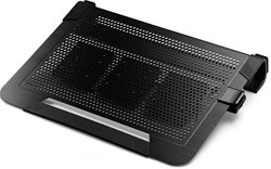NotePal U3 PLUS Notebook cooler up to 19 inch black 3 x 80 mm removable fans aluminum surface lightweight design