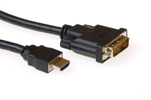 ACT AK3739 video kabel adapter 1 m HDMI DVI-D Zwart