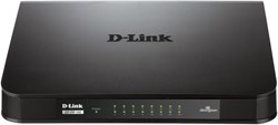 D-Link GO-SW-16G Unmanaged L2 Gigabit Ethernet (10/100/1000) 1U Zwart