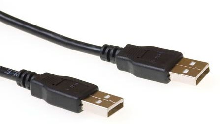 ACT USB 2.0 aansluitkabel USB A male - USB A male