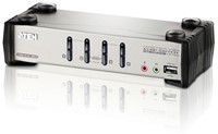 Aten 4-Poorts PS/2-USB VGA/Geluid KVMP™ Schakelaar met OSD