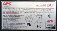 APC Batterij Vervangings Cartridge APCRBC116-2