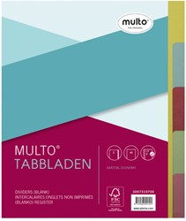 Tabbladen Multo A5 17-gaats 5-delig ass karton 180gr