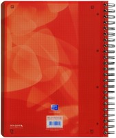Projectboek Oxford School A4+ 4-gaats ruit 5mm 120vel rood-3