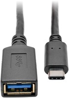 Tripp Lite U428-06N-F USB-kabel 0,15 m USB 3.2 Gen 2 (3.1 Gen 2) USB C USB A Zwart-2