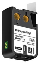 DYMO XTL 1i (24 mm) All-Purpose Vinyl Black on White