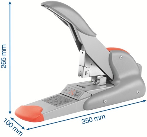 Nietmachine Rapid Supreme duax heavy duty 170 vel zilver/oranje-3