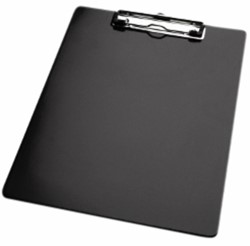 Klembord LPC A4 staand met kopklem zwart