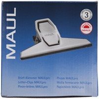 Papierklem MAUL Pro 125mm capaciteit 30mm zilver-2