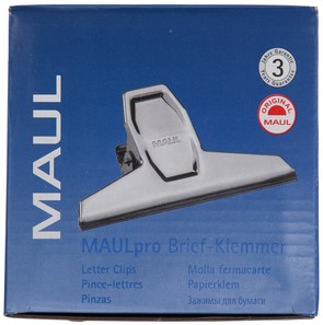 Papierklem MAUL Pro 95mm capaciteit 25mm zilver-1