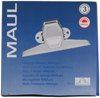 Papierklem MAUL Pro 125mm capaciteit 20mm zilver-2
