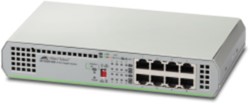 Allied Telesis AT-GS910/8-50 Unmanaged Gigabit Ethernet (10/100/1000) Grijs