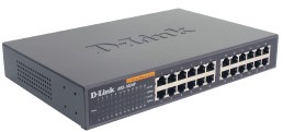 D-Link 24-port 10/100M NWay Desktop - Internal PSU (incl. 19" rack mount kit) Unmanaged-2