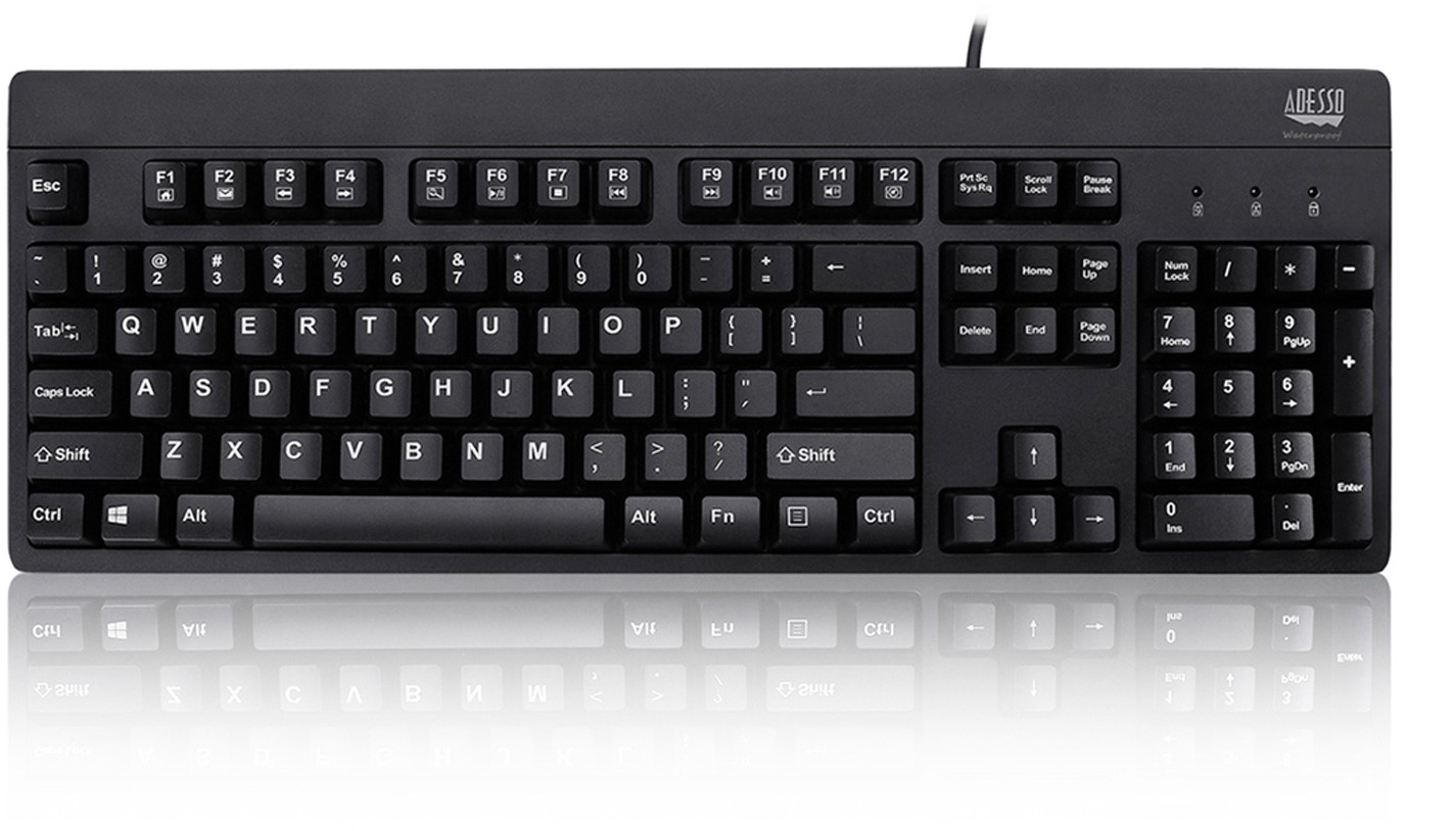 bizon Merchandiser kopen Adesso EasyTouch 630UB toetsenbord USB QWERTY Amerikaans Engels Zwart Ottos  2021