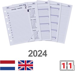 Agendavulling 2024 Kalpa Pocket 1dag/1pagina