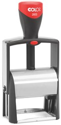 Tekststempel Colop Heavy Duty 2600 Classic Line personaliseerbaar rood