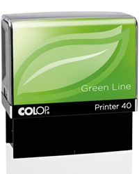 Tekststempel Colop Printer 40 Green Line personaliseerbaar groen