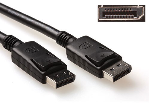 ACT AK3978 DisplayPort kabel 1 m Zwart