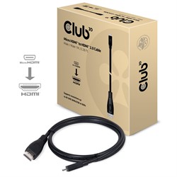 CLUB3D Micro HDMI™ naar HDMI™ 2.0 4K60Hz Kabel 1M