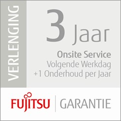 Fujitsu 3 Years Onsite Service, NBD, +1PM