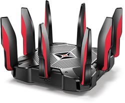 TP-LINK Archer C5400X draadloze router Gigabit Ethernet Tri-band (2.4 GHz / 5 GHz / 5 GHz) Zwart, Rood