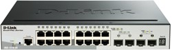 D-Link DGS-1510 Managed L3 Gigabit Ethernet (10/100/1000) Power over Ethernet (PoE) Zwart